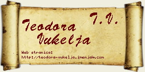 Teodora Vukelja vizit kartica